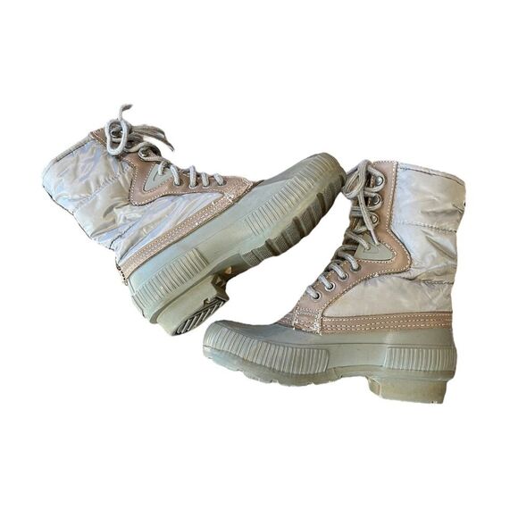 Tretorn | Faux Leather Ankle Gray Foley Lace Up Boots Girls 4 - Picture 6 of 8